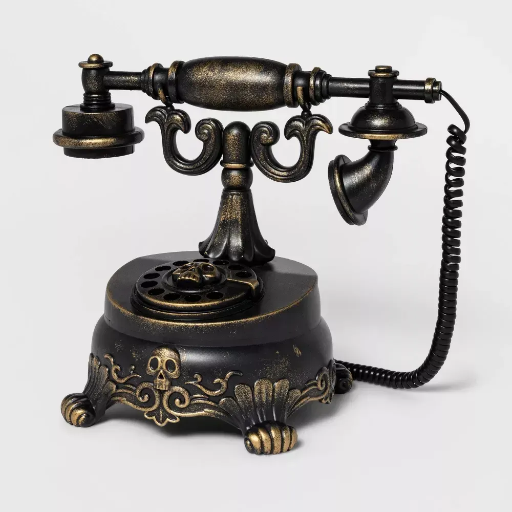 Teléfono victoriano espeluznante animado